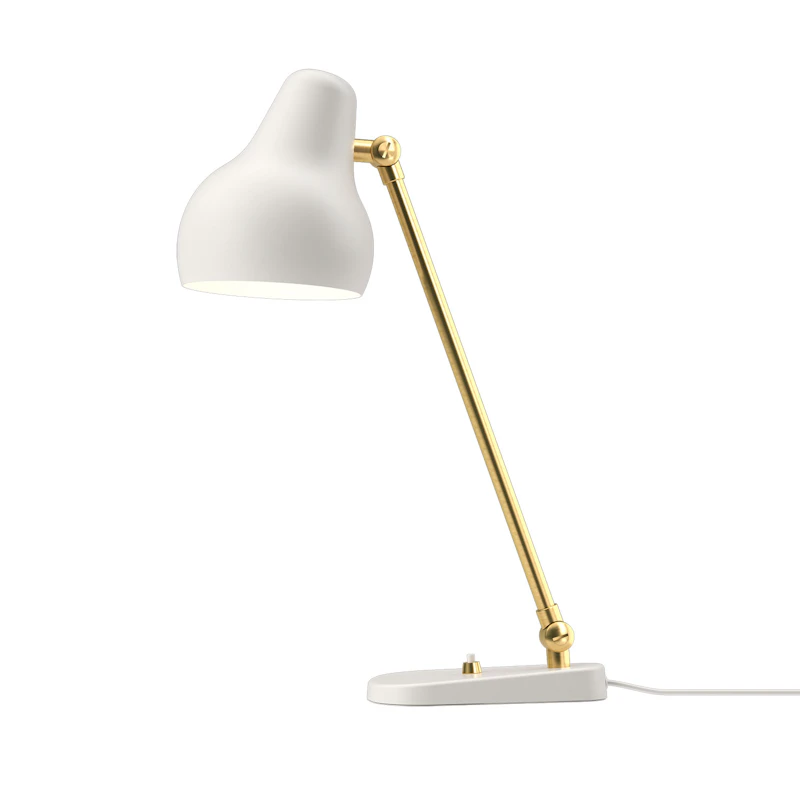 VL38 Table Lamp, White/Brass