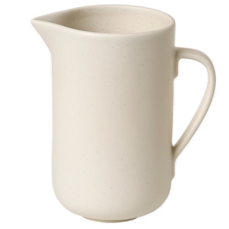 Ceramic Pisu Pitcher 75 cl, Vanilla White