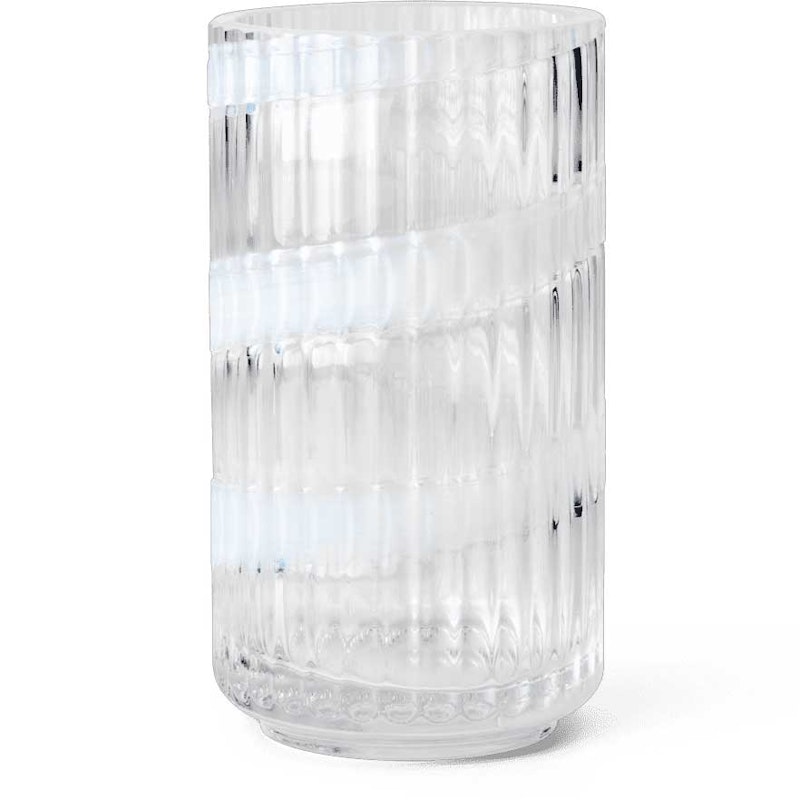 Lyngby Vase Swirl White, 15,5 cm