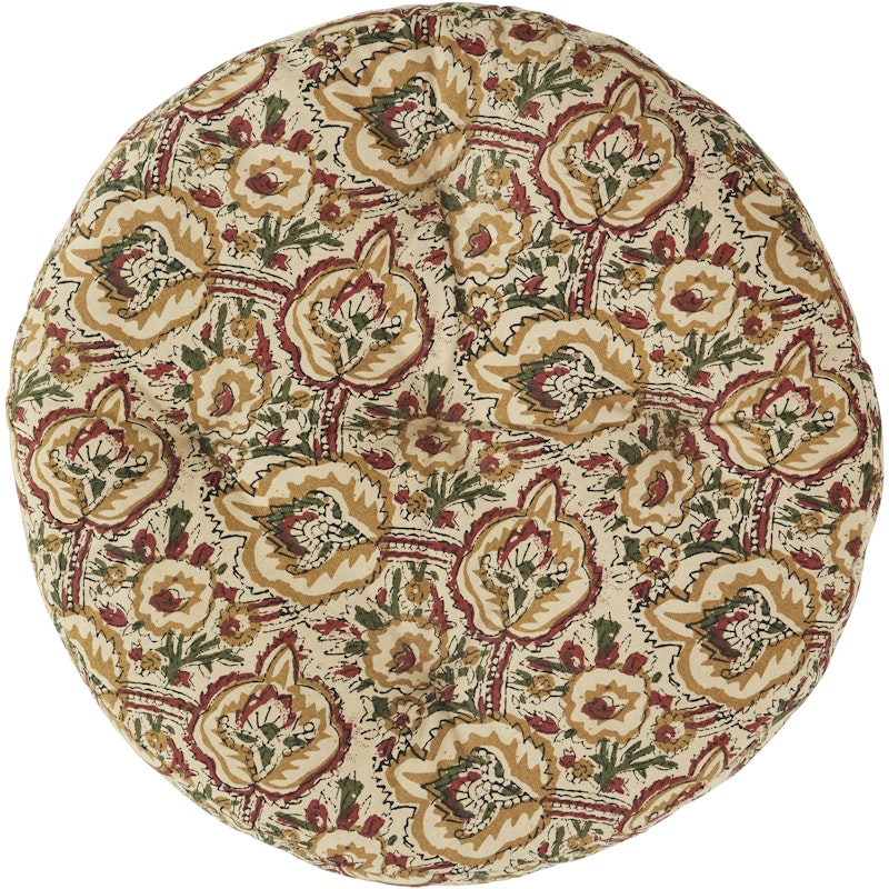 Chair Cushion Round Cotton 45 cm, Beige