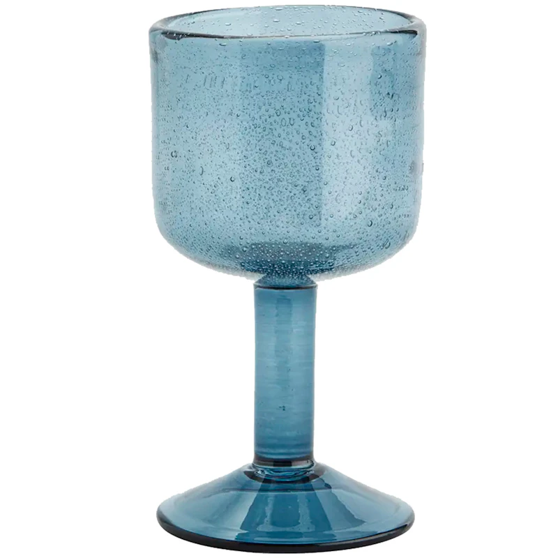 Coloured Wine Glass, Blue