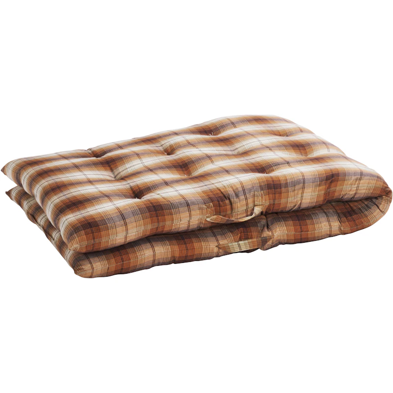Cushion 70x180 cm, Brown / Off-white / Pumpkin