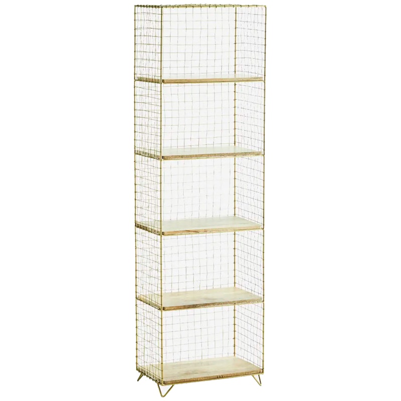 Iron Shelf 37x125 cm, Antique Brass