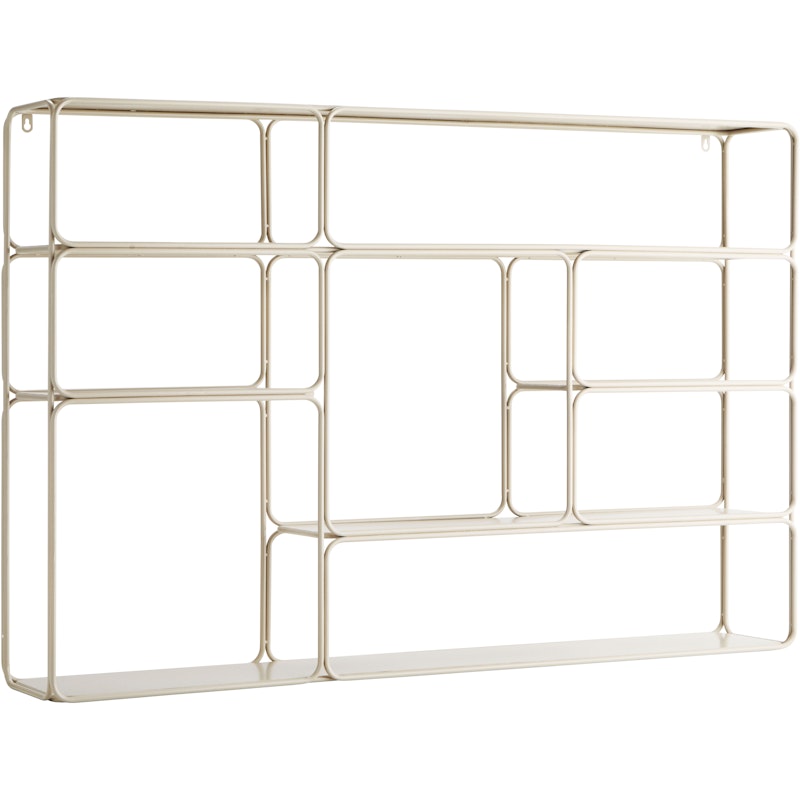 Wall Shelf 180x80 cm Iron, Off-white