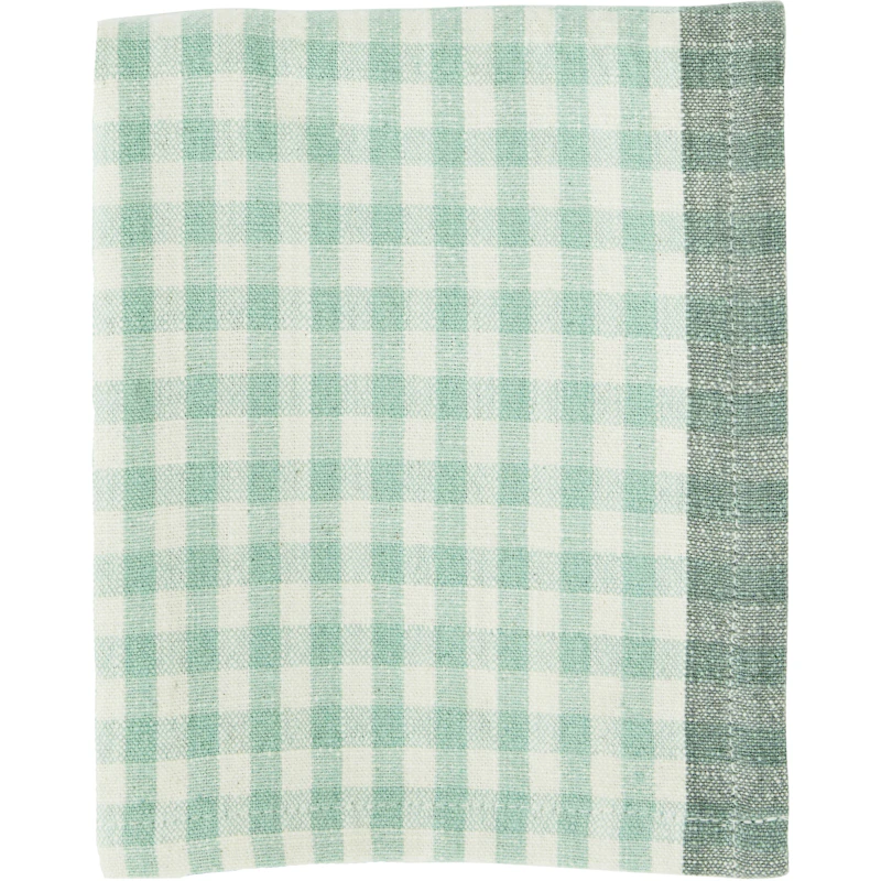 Kitchen Towel Checked 50x70 cm, Light Green