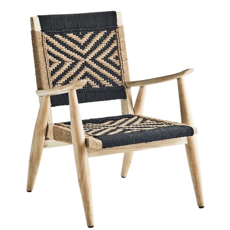 Lounger Mango Wood, Black