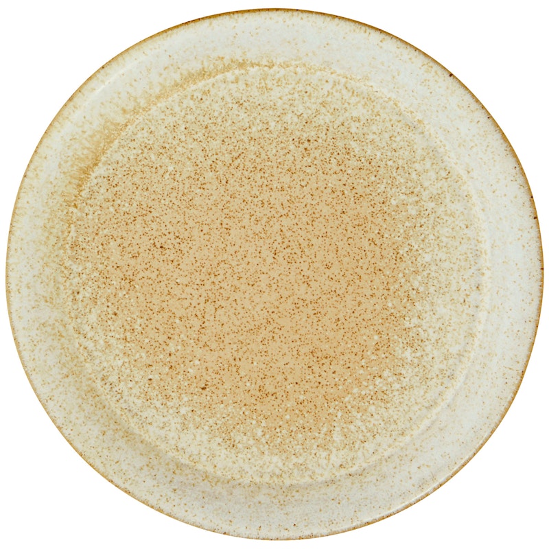 Side Plate Ø16 cm, Off-white / Yellow