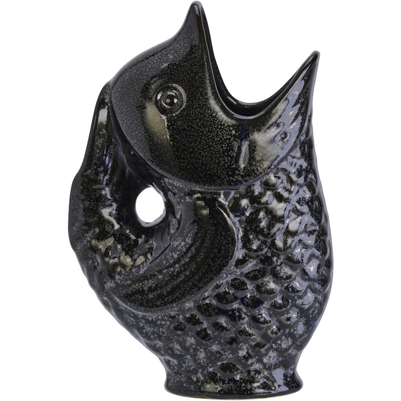 Stoneware fish Vase, Black