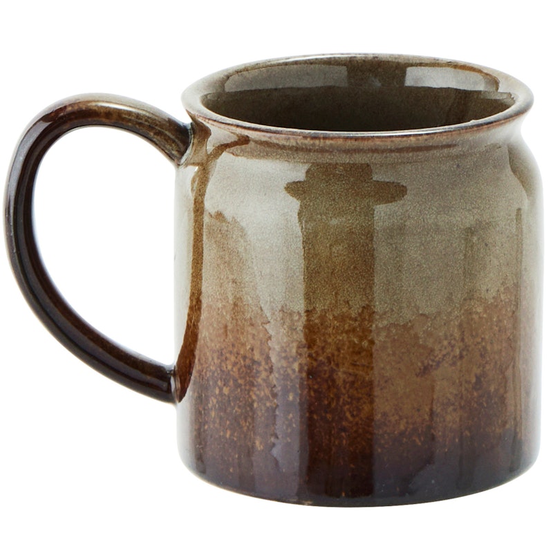 Mug With Ear Ø8 cm, Brown / Greige