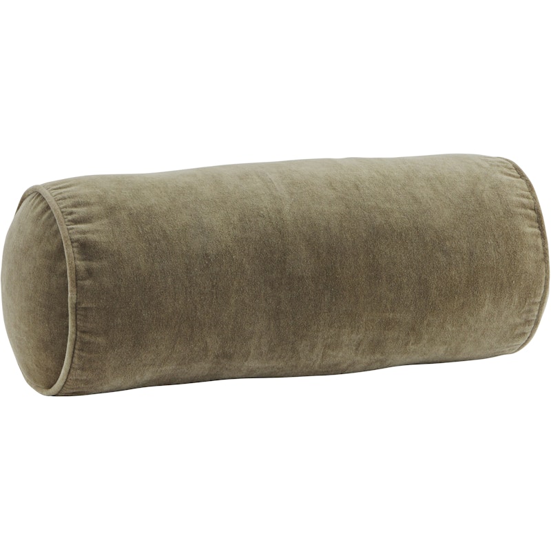 Cushion Velvet Bolster, Dusty Green