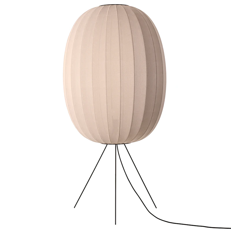 Knit-Wit Floor Lamp High Oval Ø65 cm, Sand Stone