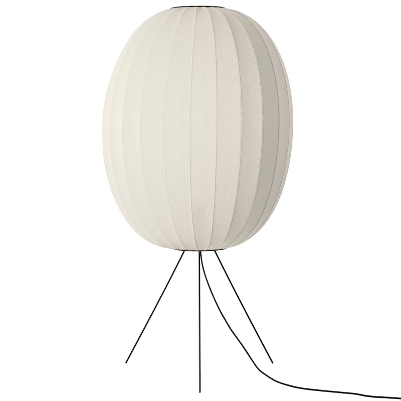 Knit-Wit Floor Lamp High Oval Ø65  cm, Pearl White