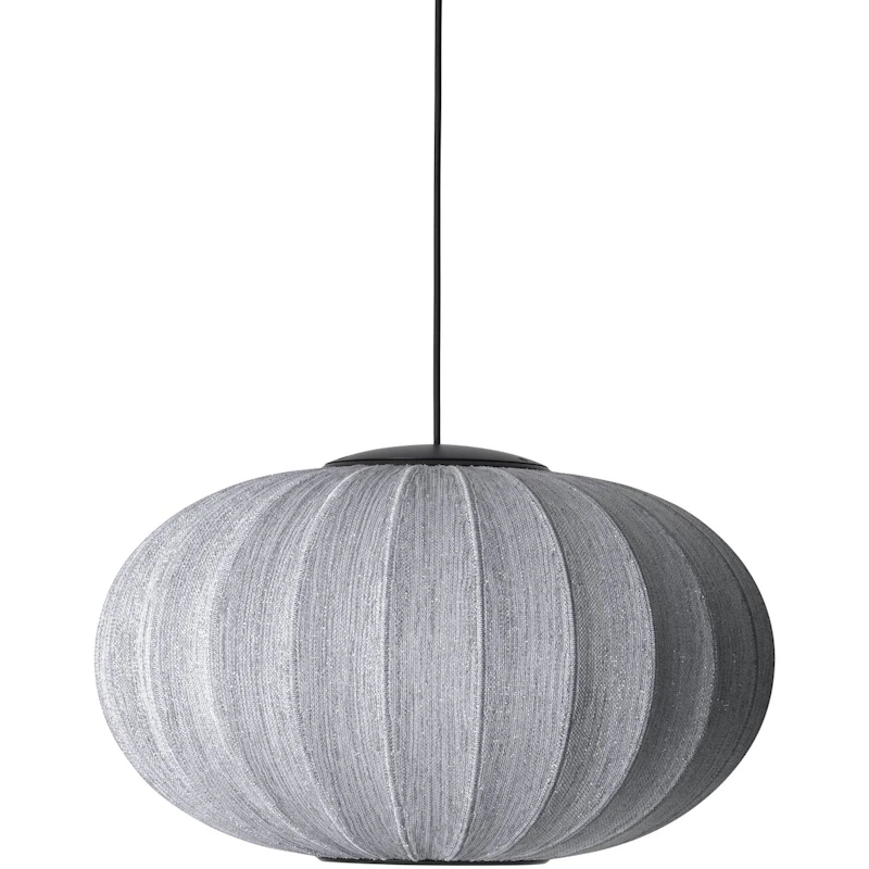 Knit-Wit Pendant Oval 57 cm Anniversary Glitter, Silver