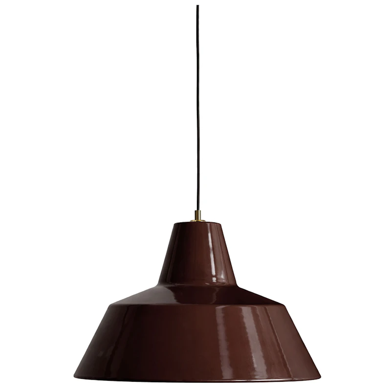 Workshop W4 Pendant, Chocolate Brown