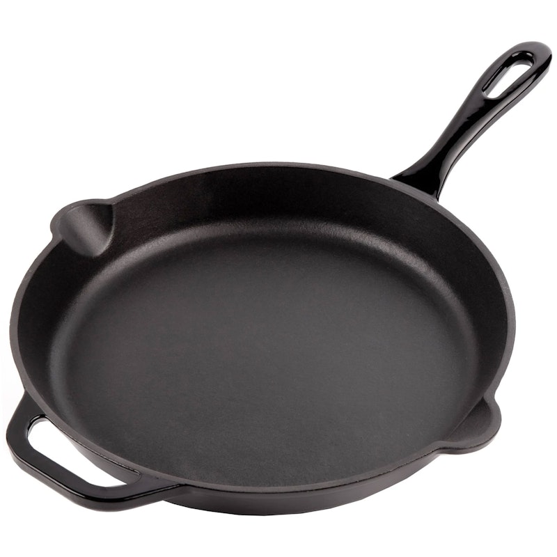Cast Iron Frying Pan, Black