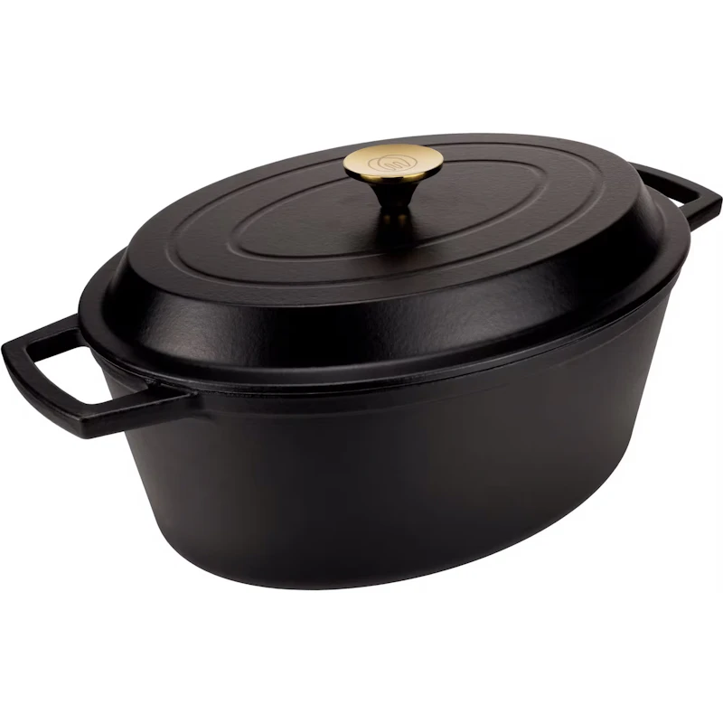 Cast Iron Pot 34 cm, Matt Black