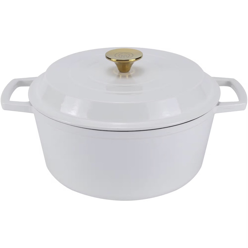 Cast Iron Pot 5 L, White