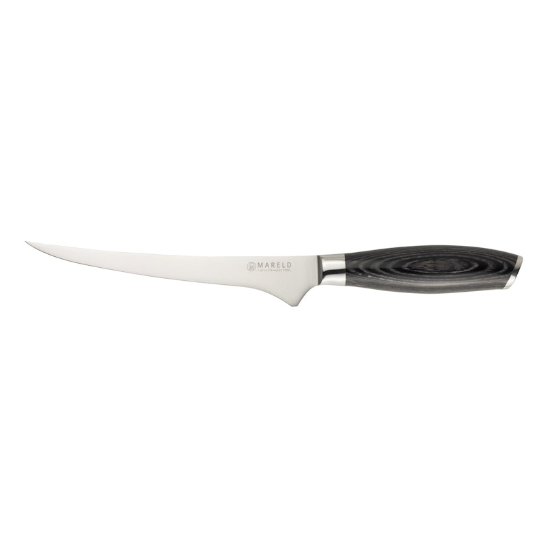 Akio Vegetable Knife Flexible 19 cm, Black