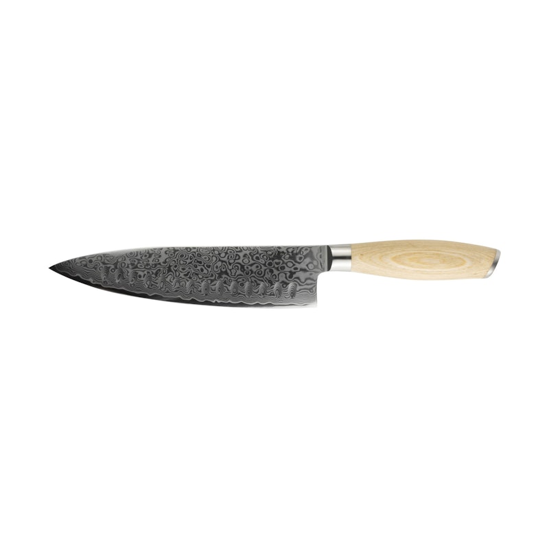 Akio Chef'S Knife Olive Sharpened 21 cm, Light Wood