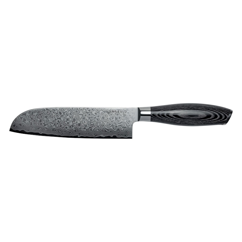 Akio Santoku Knife 21 cm, Black