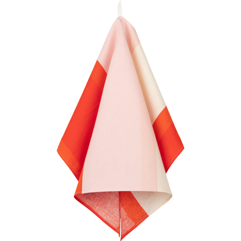 Hennika Kitchen Towel 47x70 cm, Pink / Orange Red
