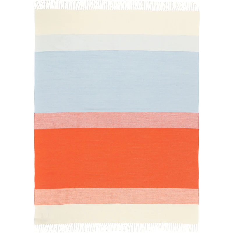 Hennika Plaid 120x180 cm, Orange / Light Blue