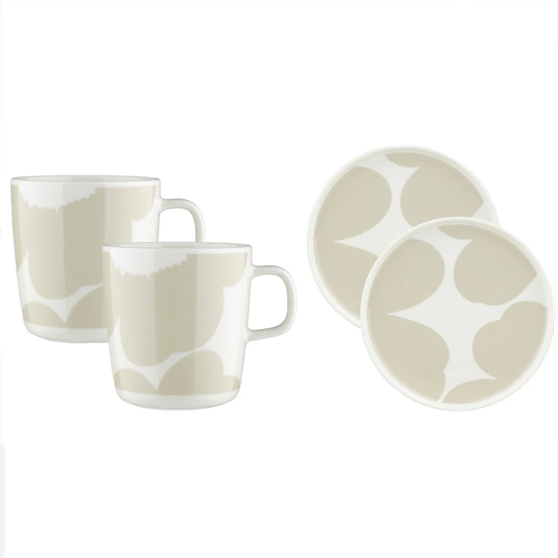 Iso Unikko Breakfast Set 4 Pieces