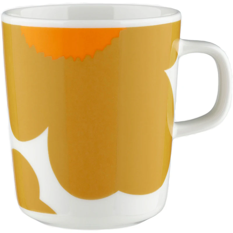 Iso Unikko Mug 25 cl, White / Caramel