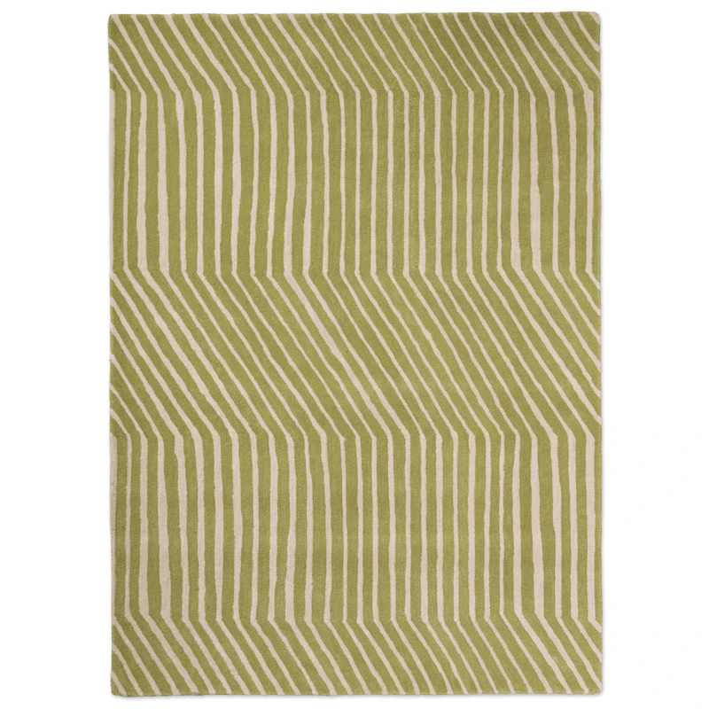 Kalasääski Wool Rug 140x200 cm, Light Green