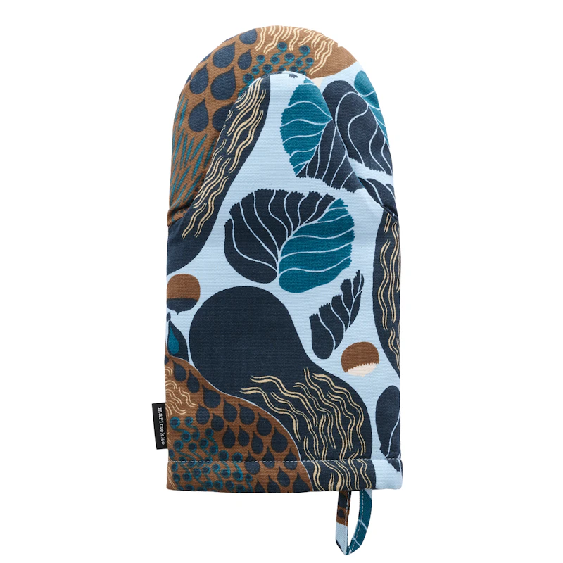 Kurre Oven Glove Multi / Sky Blue