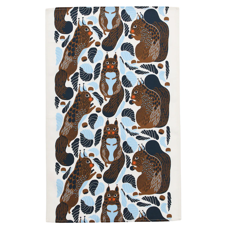 Kurre Tea Towel, Multi / Sky Blue