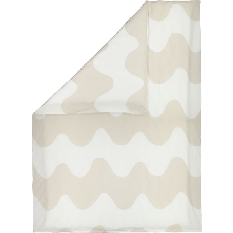 Lokki Duvet Cover Beige / White, 150x210 cm