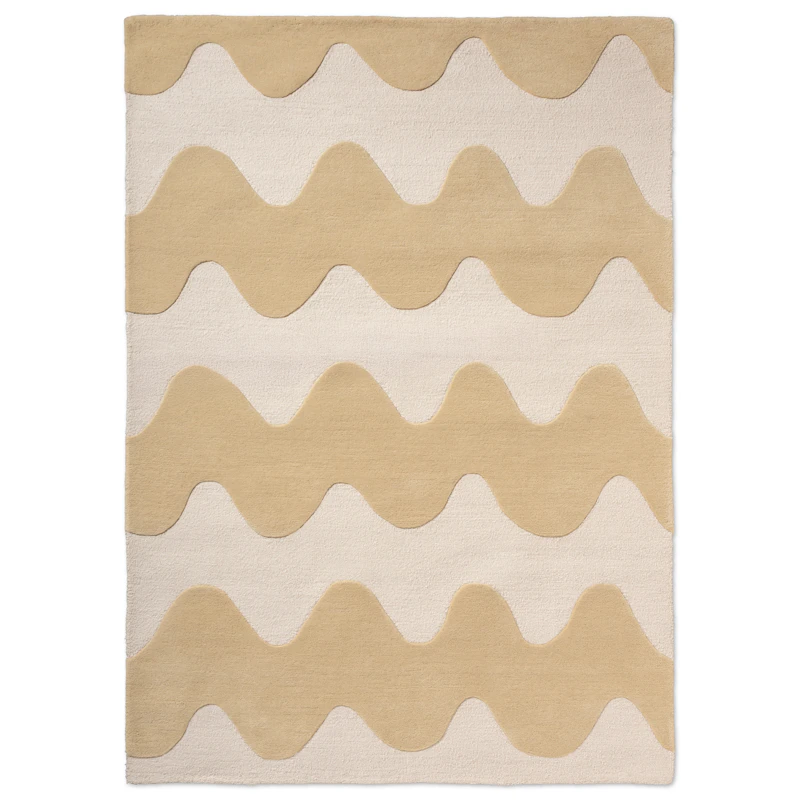 Lokki Wool Rug 140x200 cm, Butter