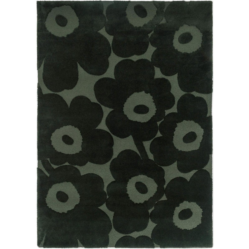 Unikko Rug 140x200 cm, Dark Green