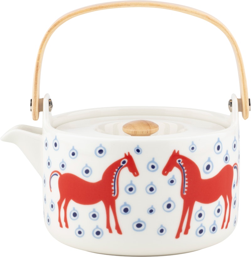 Musta Tamma Teapot 70 cl, Blue / Orange Red