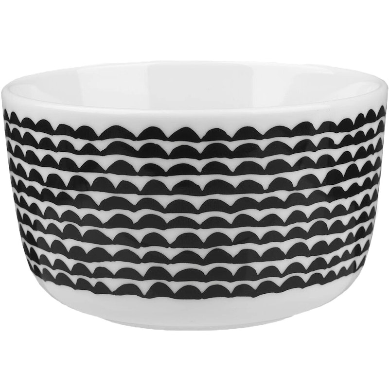 Oiva/Papajo Bowl 25 cl, Black / White