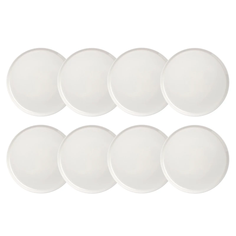 Oiva Plate 25 cm 8-pack, White
