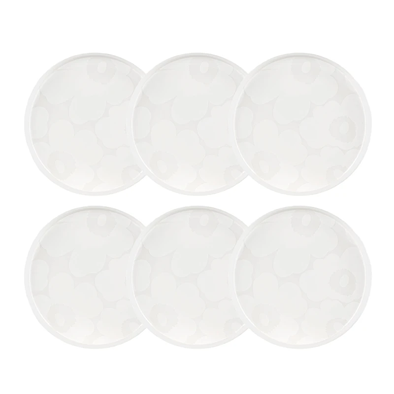 Oiva Side Plate 20 cm 6-pack, White