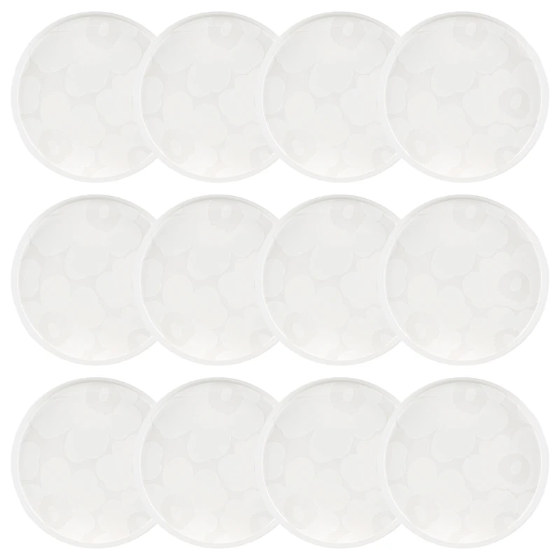 Oiva Side Plate 20 cm 12-pack, White