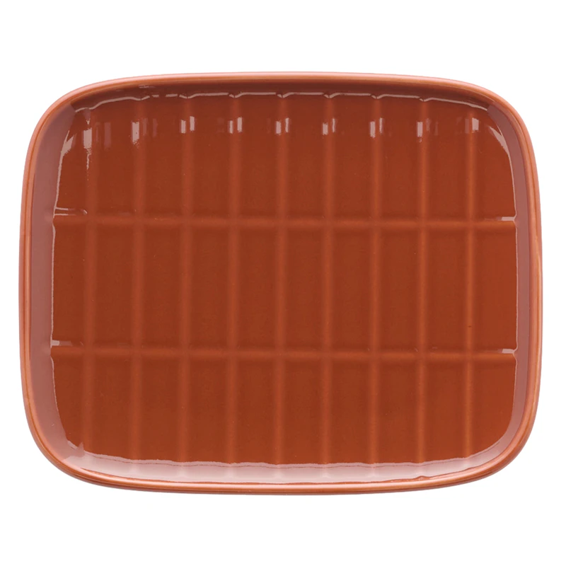 Oiva/Tiiliskivi Plate 12x15 cm, Chestnut