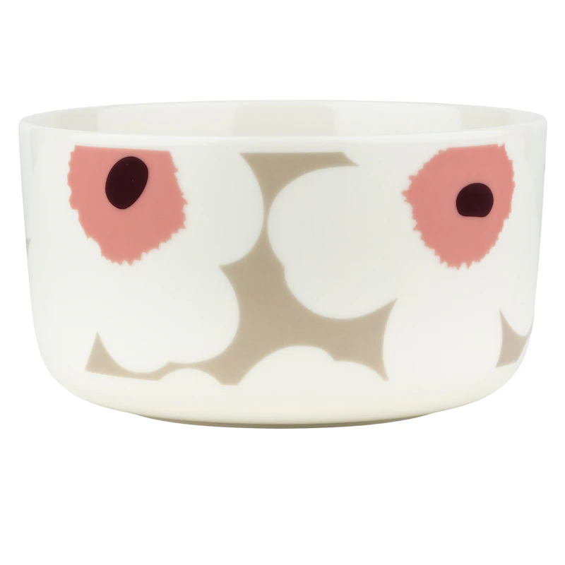 Oiva/Unikko Bowl 50 cl, Clay / Dark Wine
