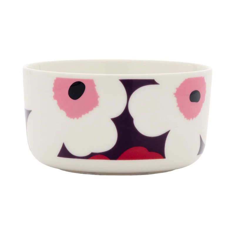 Oiva/Unikko Bowl 50 cl, Plum / Cranberry / Pink