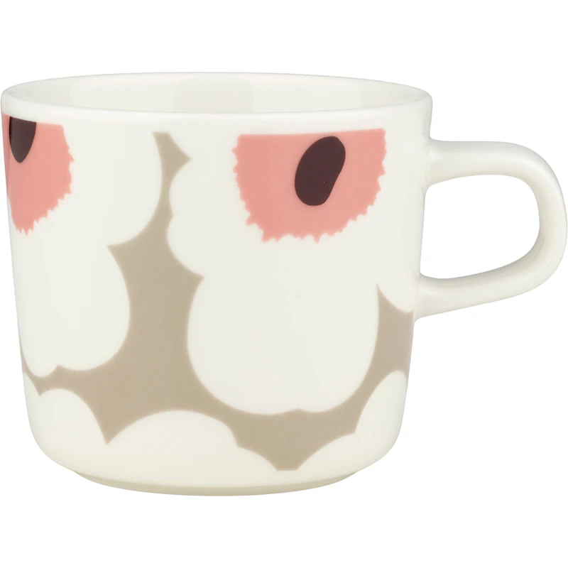 Oiva/Unikko Cup 20 cl, Powder / Clay / Dark Wine