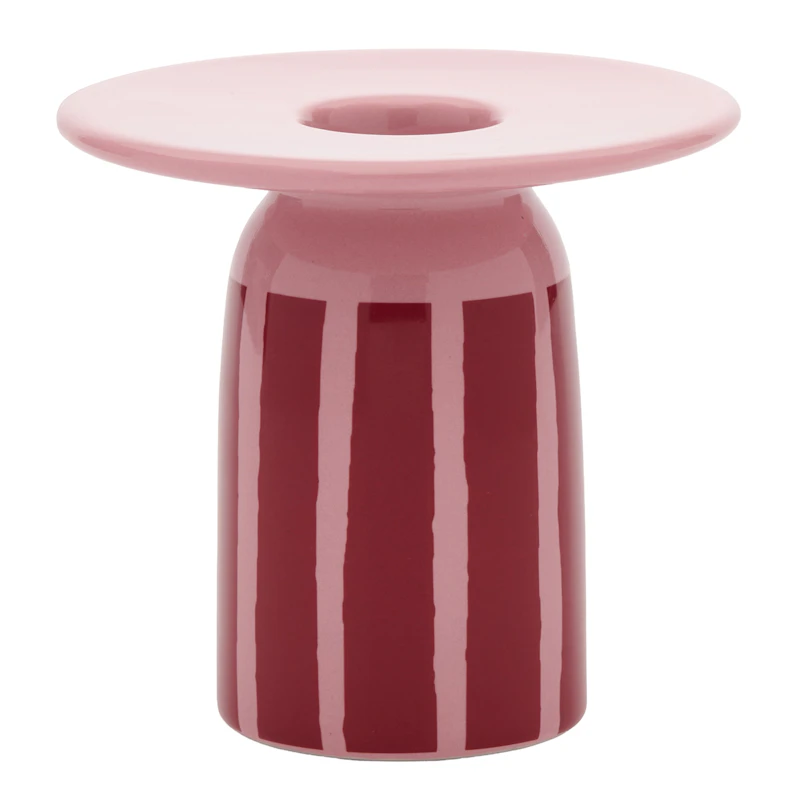 Piccolo Candle Holder, Coral / Dark Red