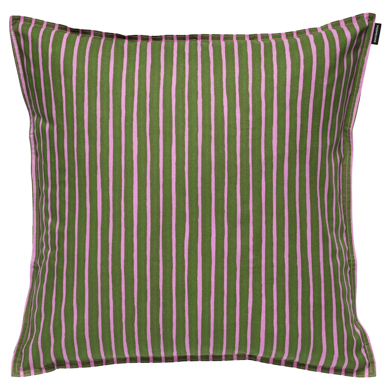 Piccolo Cushion Cover 50x50 cm, Olive Green/Fuchsia
