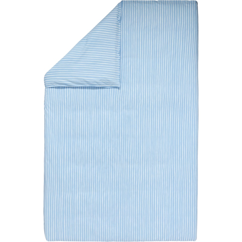 Piccolo Duvet Cover 150x210 cm, Light Blue / Off-white