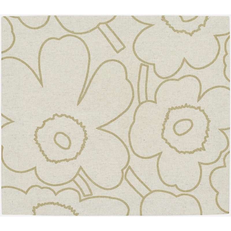 Pieni Piirto Unikko Placemat 35x40 cm, Linen / Gold