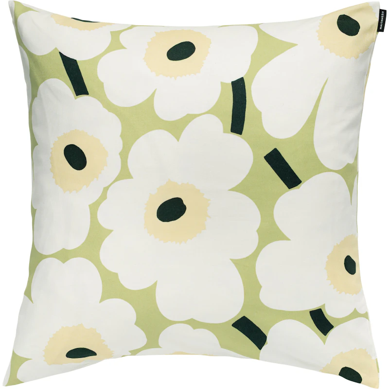 Pieni Unikko Cushion Cover 50x50 cm, Off-White / Melon / Pear