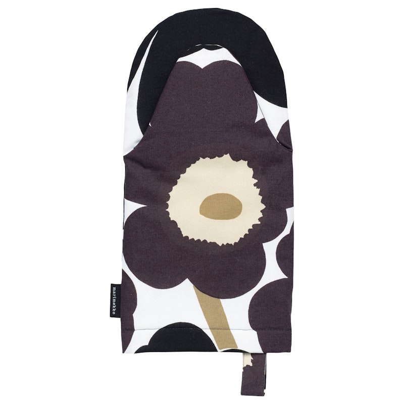 Pieni Unikko Oven Glove, Beige / Dark Grey