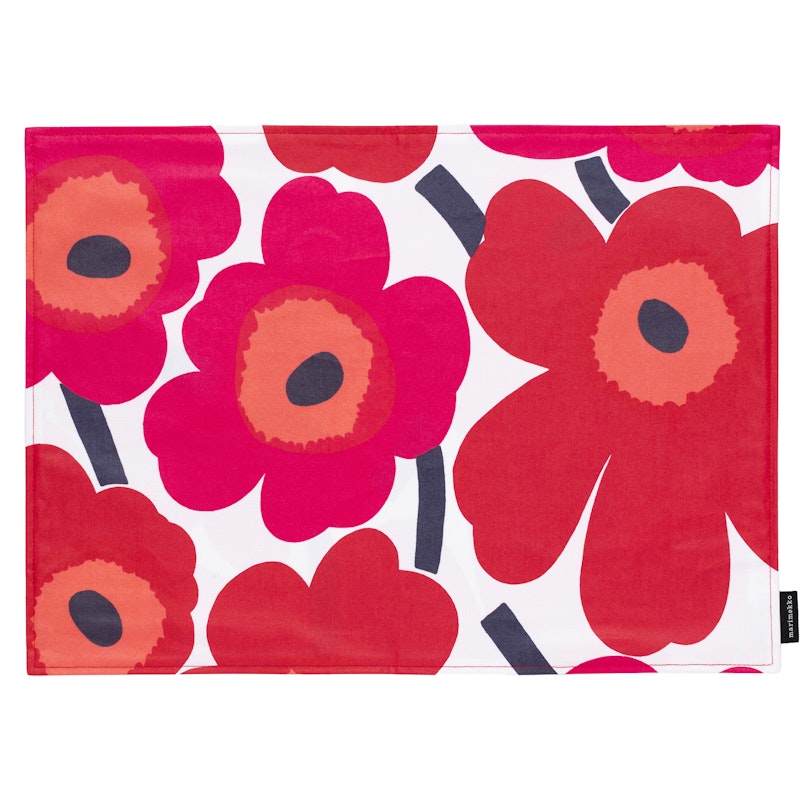 Pieni Unikko Placemat 35x40 cm, White / Red